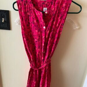 Dress 👗 Mini Sleeveless flower dress with pockets / size med GAP